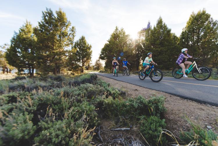 Family Bikes Paved Trail